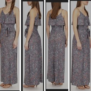 NWT Michael Kors Paisley Chain Flutter Maxi Dress💛